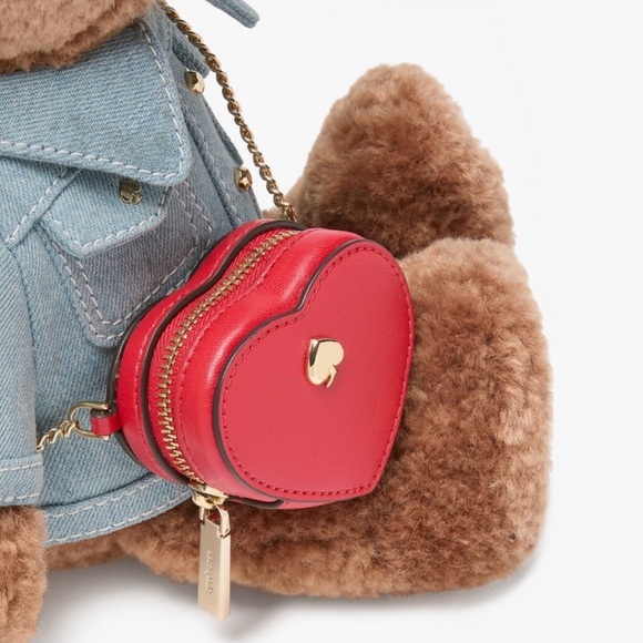 Kate Spade Brown and Blue Teddy Bear Crossbody Bag - Picture 3 of 5